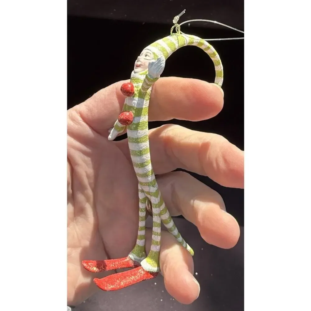 Dept 56 Patience Brewster Krinkles Whimsical Swirly Elf Ornament EUC -K1